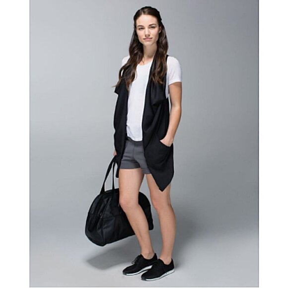 Lululemon Silky Longline Drape Vest Black 4 NWOT - Picture 8 of 13